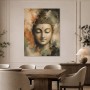 Meditativer Buddha als Leinwand oder Acrylbild in sanften Erdtönen