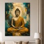 Buddha in Goldtönen, Wandbild oder Poster mit meditativer Ausstrahlung