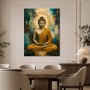 Buddha in Goldtönen, Wandbild oder Poster mit meditativer Ausstrahlung