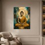 Buddha in Goldtönen, Wandbild oder Poster mit meditativer Ausstrahlung