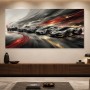 Exklusive Sportwagen in Bewegung, Modernes Wandbild oder Canvas Print