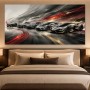 Exklusive Sportwagen in Bewegung, Modernes Wandbild oder Canvas Print