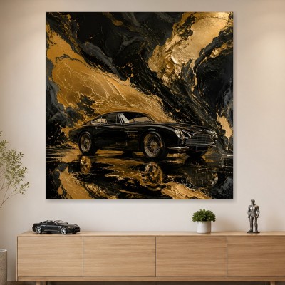 Luxuriöses Wandbild oder Fine Art Print mit klassischem Sportwagen