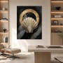 Abstraktes Wandbild mit Muschelmotiv, Leinwand oder Acrylbild