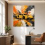 Gelber Supersportwagen als Modernes Wandbild und Acrylbild