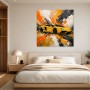 Gelber Supersportwagen als Modernes Wandbild und Acrylbild