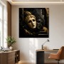 Goldene Masken als Modernes Wandbild oder Acrylbild