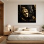 Goldene Masken als Modernes Wandbild oder Acrylbild