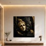 Goldene Masken als Modernes Wandbild oder Acrylbild