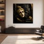 Goldene Masken als Modernes Wandbild oder Acrylbild