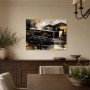 Luxuriöser Sportwagen vor moderner Architektur, Wandbild oder Acrylbild