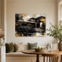 Luxuriöser Sportwagen vor moderner Architektur, Wandbild oder Acrylbild