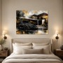 Luxuriöser Sportwagen vor moderner Architektur, Wandbild oder Acrylbild