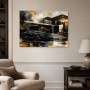 Luxuriöser Sportwagen vor moderner Architektur, Wandbild oder Acrylbild