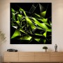 Abstraktes Wandbild oder Acrylbild mit futuristischem Sportwagen