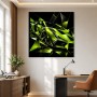 Abstraktes Wandbild oder Acrylbild mit futuristischem Sportwagen