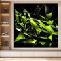 Abstraktes Wandbild oder Acrylbild mit futuristischem Sportwagen