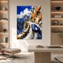 Sportwagen am Pass als Leinwand oder Wandbild