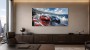 Rennsport am Meer als Leinwand oder Poster