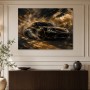 Dynamischer Sportwagen als Modernes Wandbild oder Acrylbild