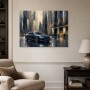 Modernes Wandbild oder Luxus Wandbild mit urbanem Luxusauto