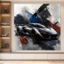 Sportwagen Dynamik als Wandbild oder Acrylbild für moderne Räume