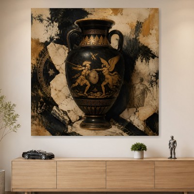 Antiker Kriegerkrug als Wandbild oder Fine Art Print