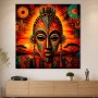 Afrikanische Maske als Modernes Wandbild oder Kunstdruck