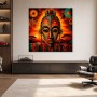 Afrikanische Maske als Modernes Wandbild oder Kunstdruck