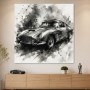 Klassischer Aston Martin als Leinwand oder Fine Art Print