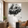 Klassischer Aston Martin als Leinwand oder Fine Art Print