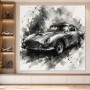 Klassischer Aston Martin als Leinwand oder Fine Art Print