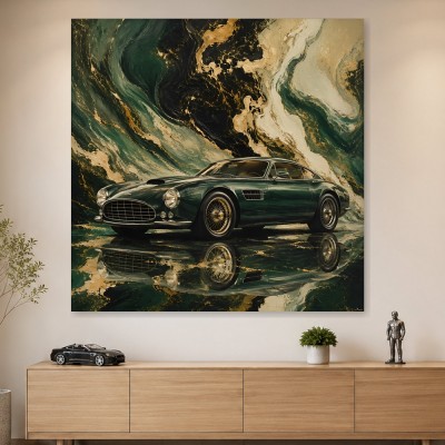 Eleganter Aston Martin als Leinwandbild oder Fine Art Print
