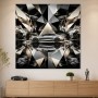 Silberner Sportwagen als Leinwandbild oder Acrylbild