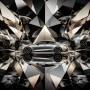 Silberner Sportwagen als Leinwandbild oder Acrylbild