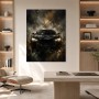 Dunkler Sportwagen als Canvas Print oder Acrylbild