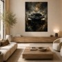 Dunkler Sportwagen als Canvas Print oder Acrylbild