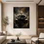 Dunkler Sportwagen als Canvas Print oder Acrylbild