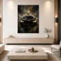 Dunkler Sportwagen als Canvas Print oder Acrylbild