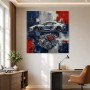Sportwagen und Motor als Modernes Wandbild oder Acrylbild