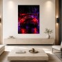 Sportwagen im Neonrausch als Canvas Print oder Acrylbild