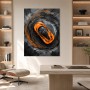 Orange Supersportwagen als Modernes Wandbild oder Acrylbild