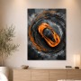 Orange Supersportwagen als Modernes Wandbild oder Acrylbild