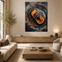 Orange Supersportwagen als Modernes Wandbild oder Acrylbild