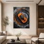 Orange Supersportwagen als Modernes Wandbild oder Acrylbild