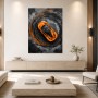 Orange Supersportwagen als Modernes Wandbild oder Acrylbild