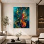 Abstraktes Wandbild oder Acrylbild mit stilisierter Geige