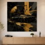 Abstraktes Wandbild mit Sportwagen, Acrylbild oder Fine Art Print
