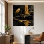 Abstraktes Wandbild mit Sportwagen, Acrylbild oder Fine Art Print