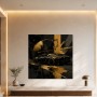 Abstraktes Wandbild mit Sportwagen, Acrylbild oder Fine Art Print